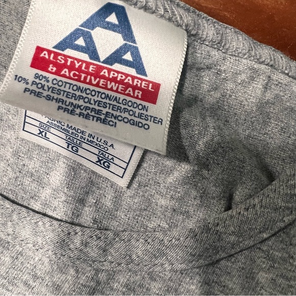 Vintage AAA Hawaiian Islands Graphic Muscle Tank gray blue size XL preshrunk - Picture 2 of 15